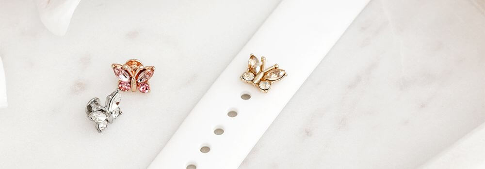 Crystal Butterfly Apple Watch Charms