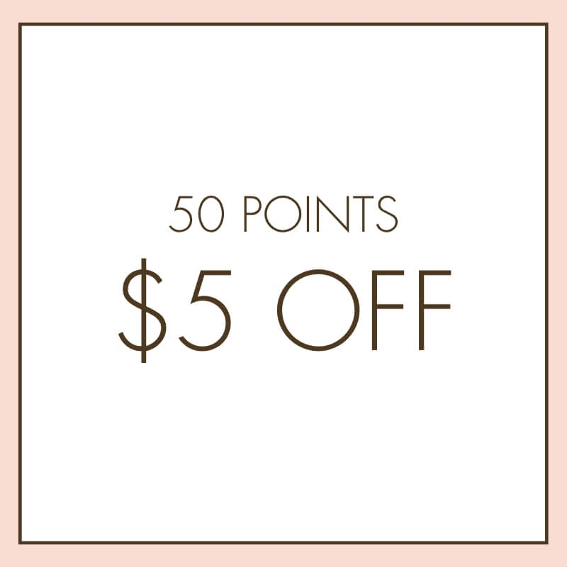 50 Points $5 Off