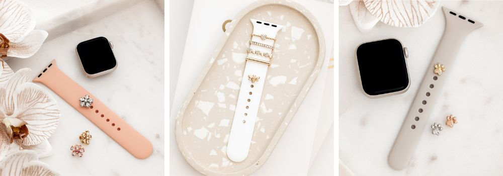 Apple Watch Band Charms, Rings, Studs & Bars