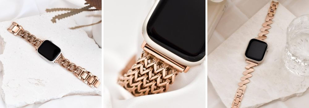18K Rose Gold Apple Watch Bands
