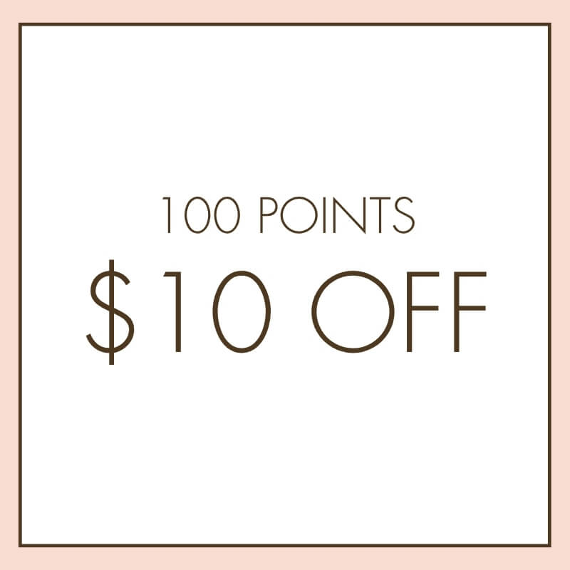 100 Points $10 Off