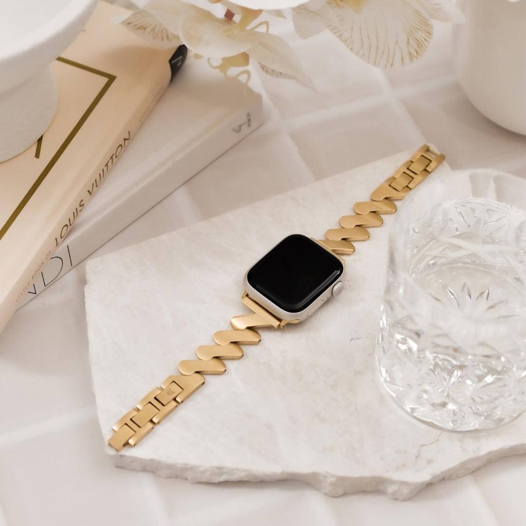 Kyoto Bracelet Apple Watch Band - 18K Gold Plated