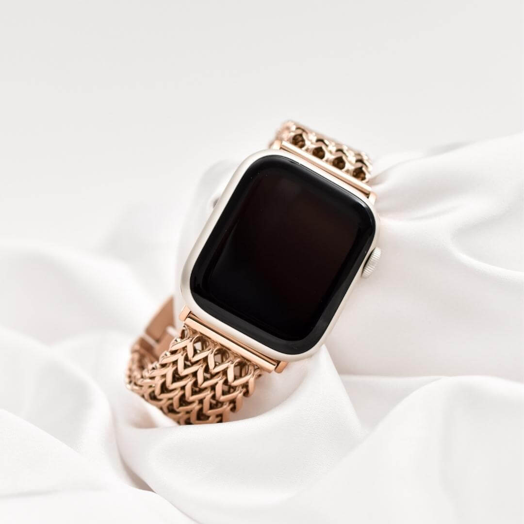 Madrid Bracelet Apple Watch Band - 18K Rose Gold Plated - The Salty Fox