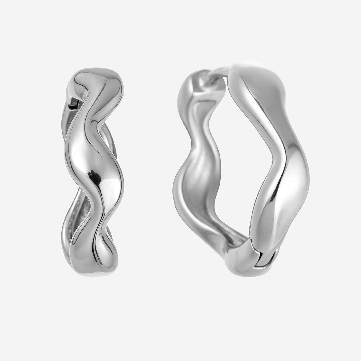 Camilla Hoop Earrings - Silver