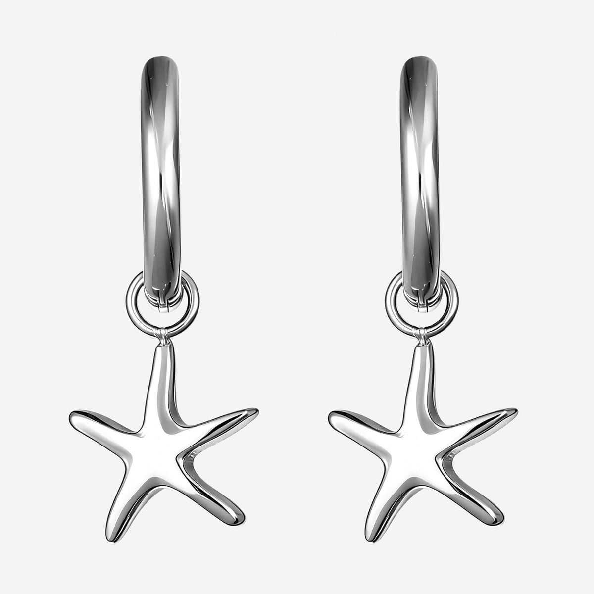 Celeste Huggie Earrings - Silver