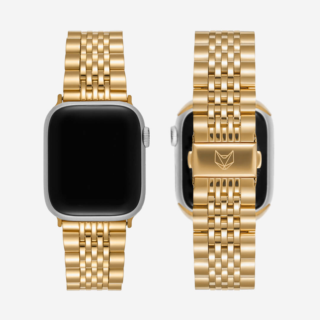 Melbourne Stainless Steel Apple Watch Band - Gold