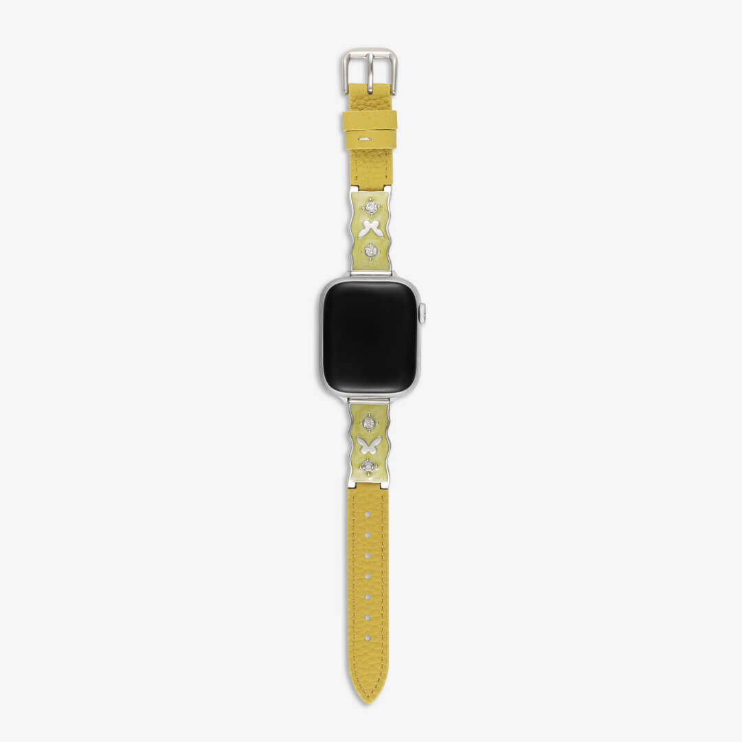 Osaka Leather Apple Watch Band - Lemon
