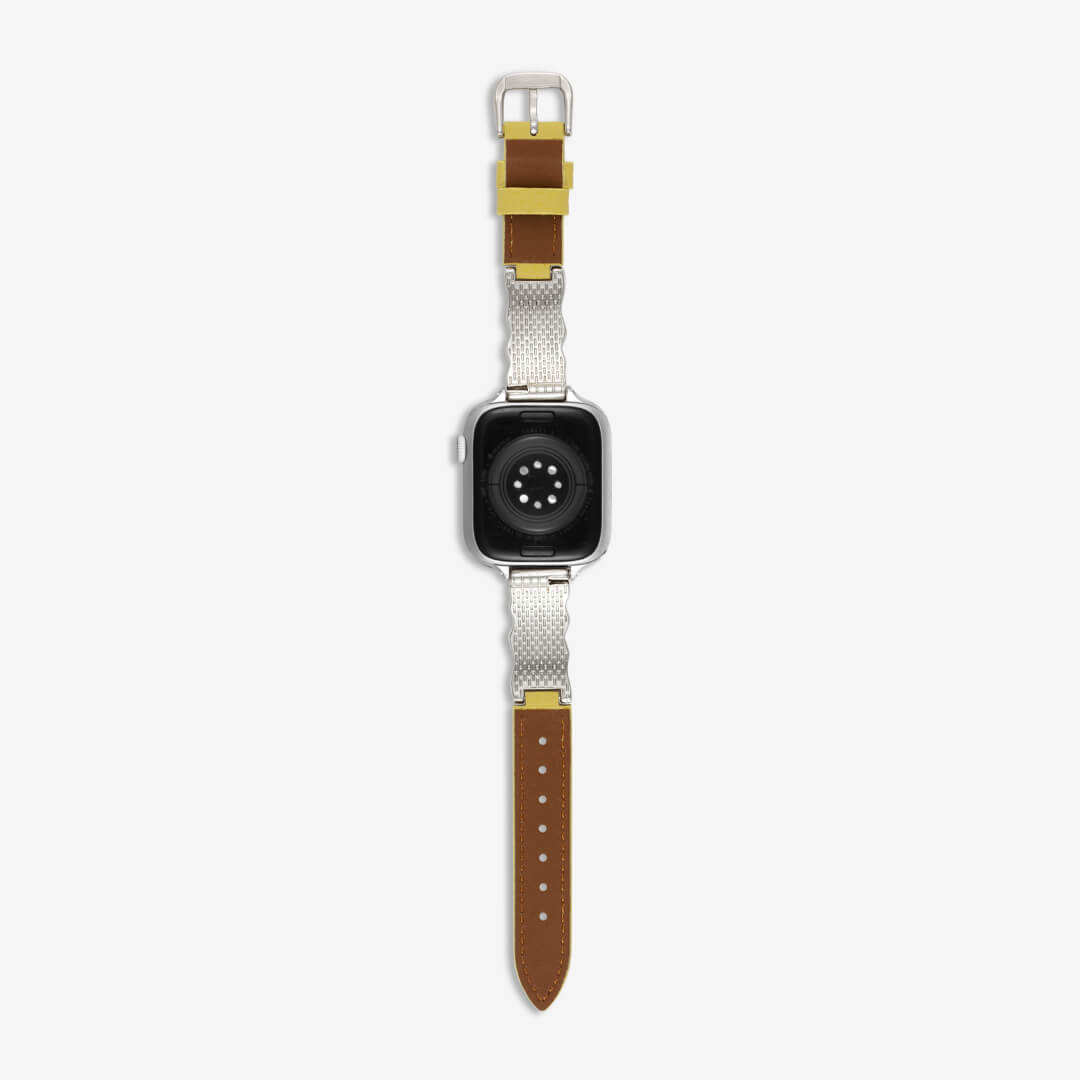 Osaka Leather Apple Watch Band - Lemon