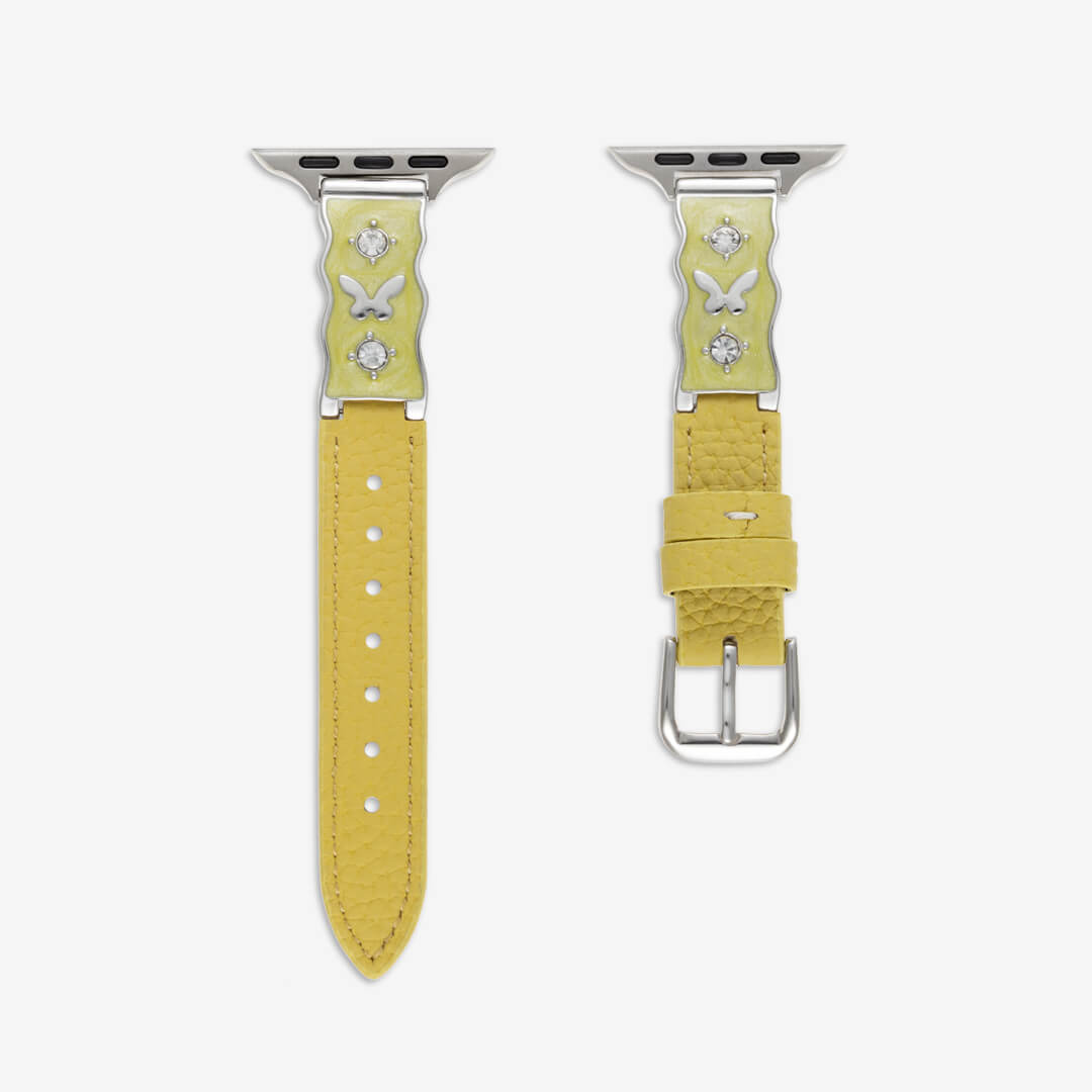 Osaka Leather Apple Watch Band - Lemon