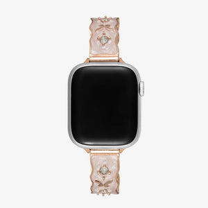 Osaka Leather Apple Watch Band - Peony