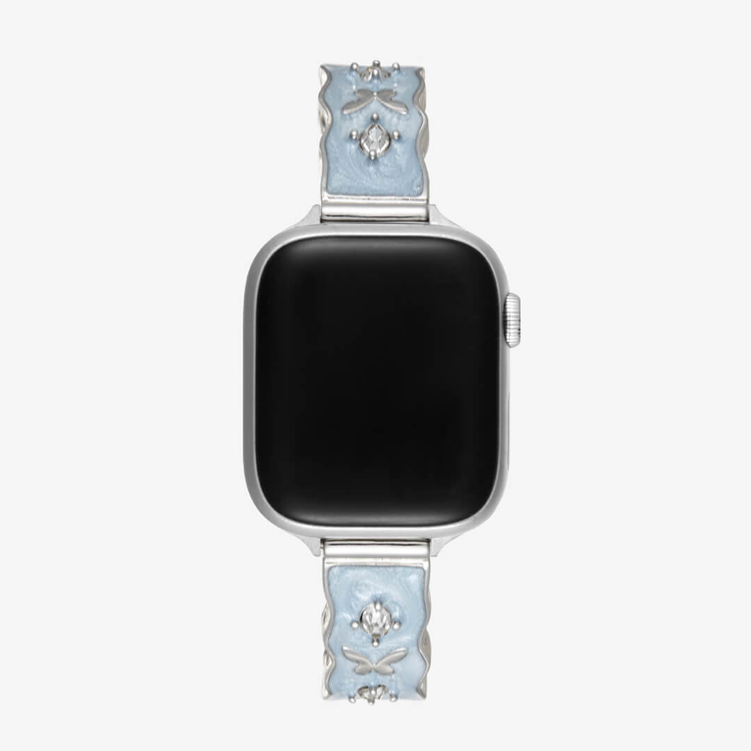 Osaka Leather Apple Watch Band - Sky Blue