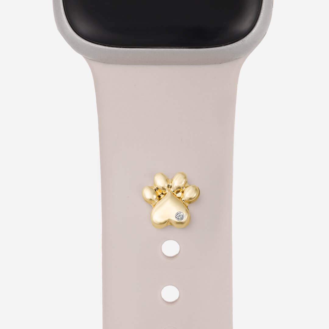 Paw Print Apple Watch Charm - Gold
