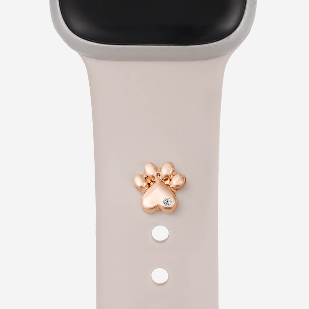 Paw Print Apple Watch Charm - Rose Gold