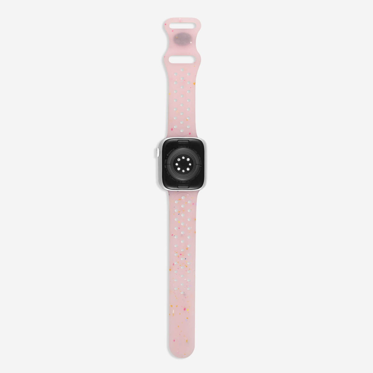 Speckled Silicone Sports Apple Watch Band - Jelly Pink