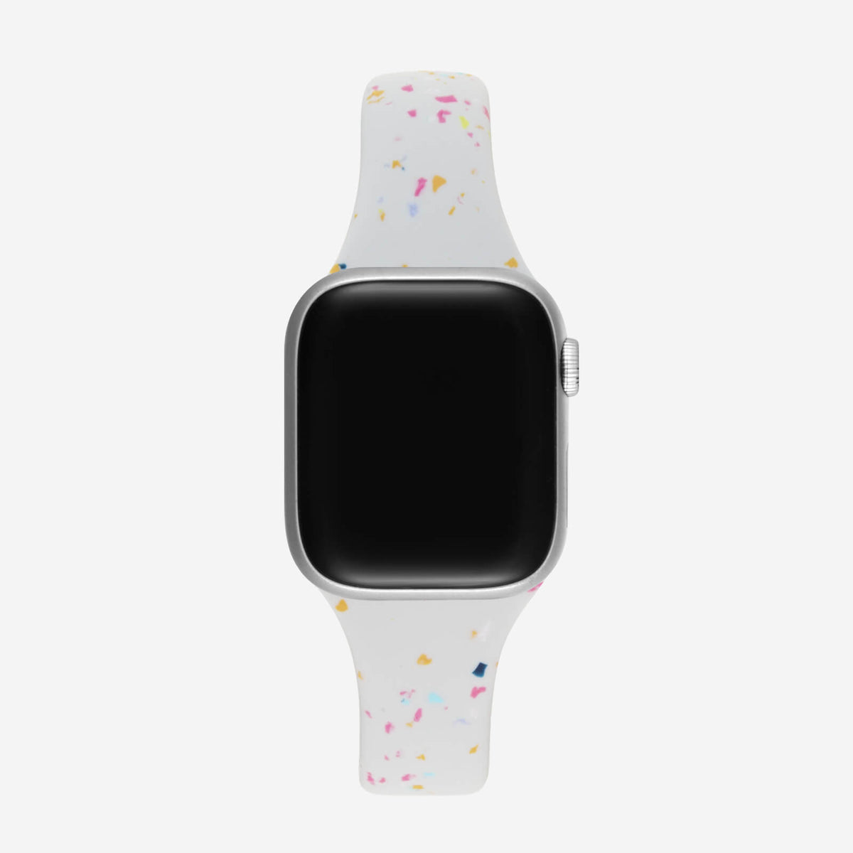 Speckled Slim Silicone Apple Watch Band - Starlight