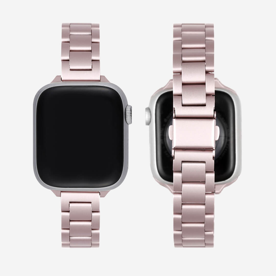 Berlin Stainless Steel Apple Watch Band - Pink