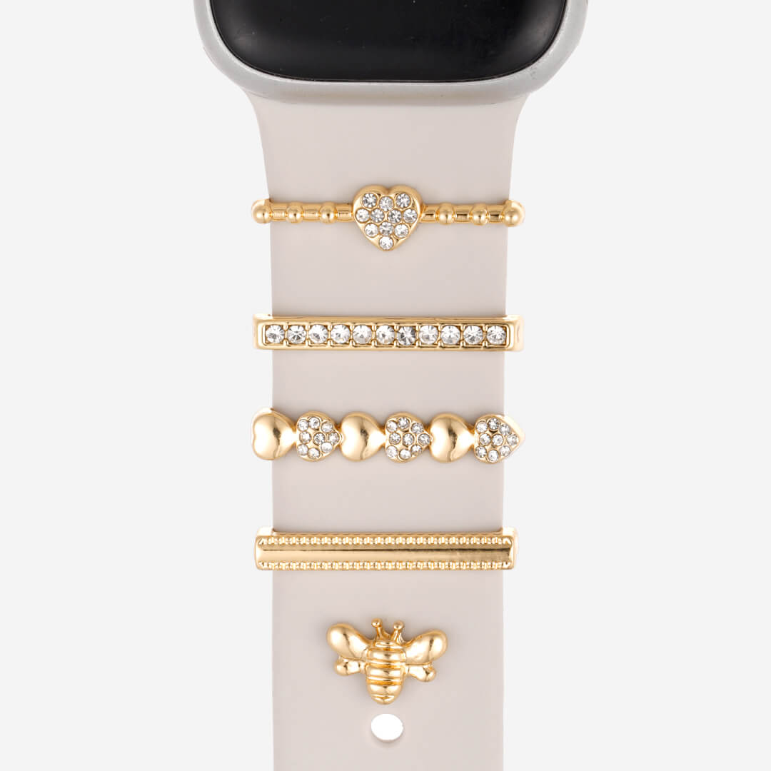 Bumblebee Apple Watch Bar & Charm Set - Gold