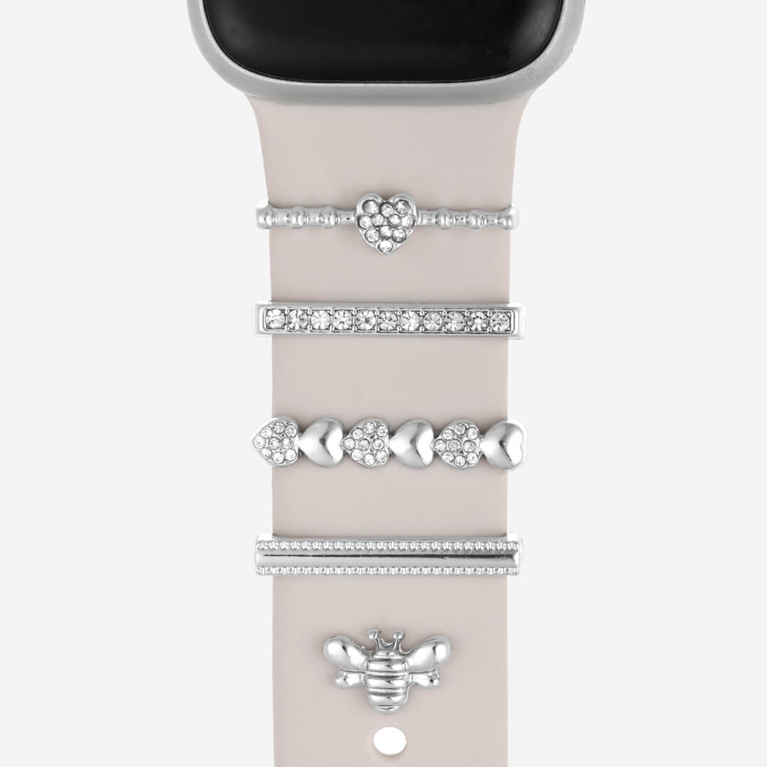 Bumblebee Apple Watch Bar & Charm Set - Silver