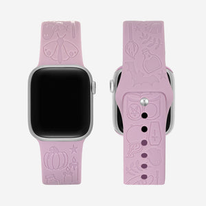 Engraved Silicone Apple Watch Band - Halloween