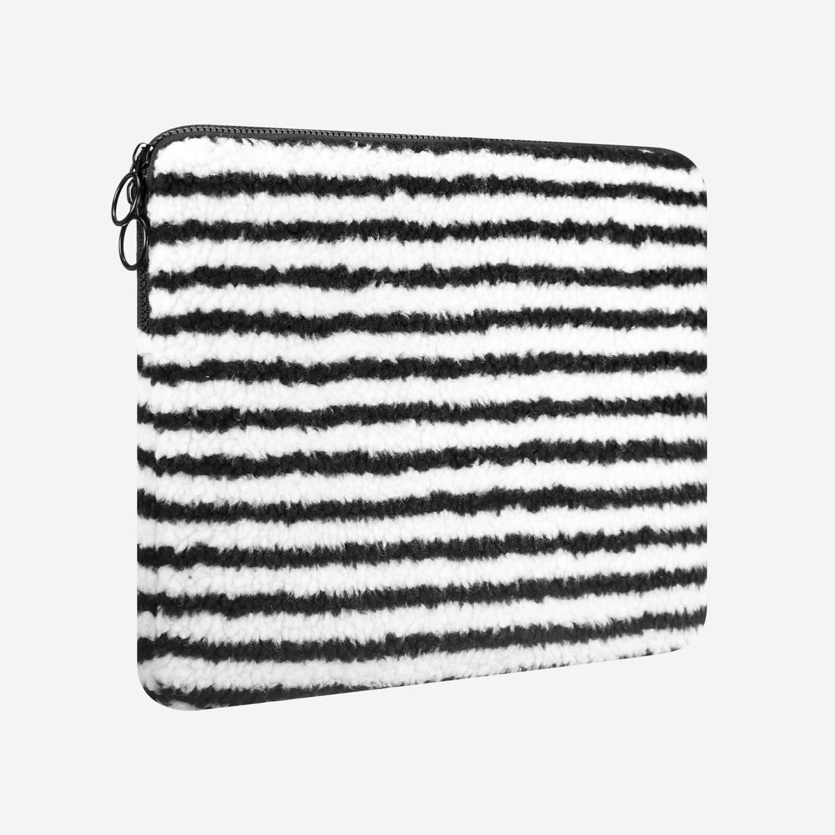 Lola Teddy Laptop Sleeve - Liquorice Stripe