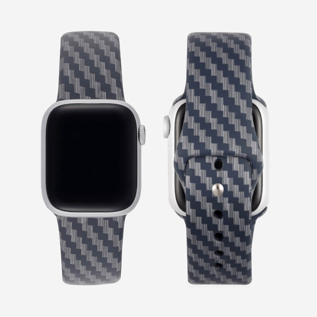 Panama Silicone Apple Watch Band - Carbon