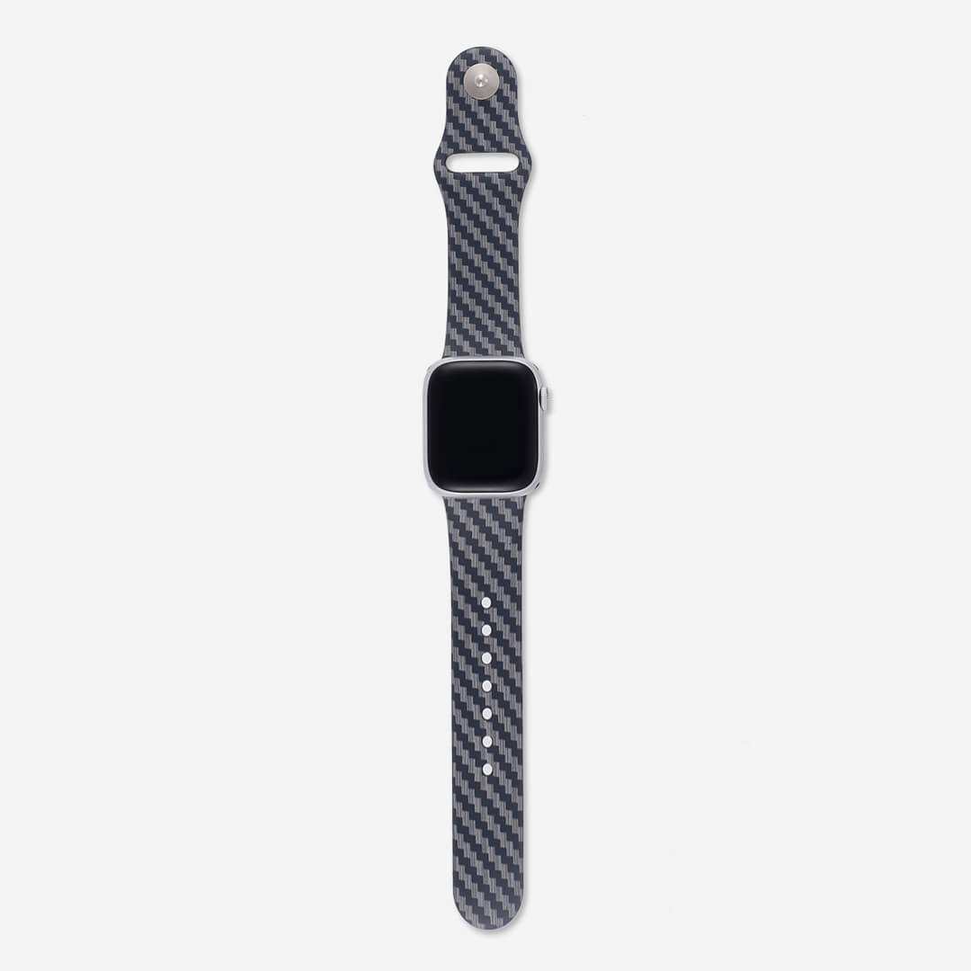 Panama Silicone Apple Watch Band - Carbon