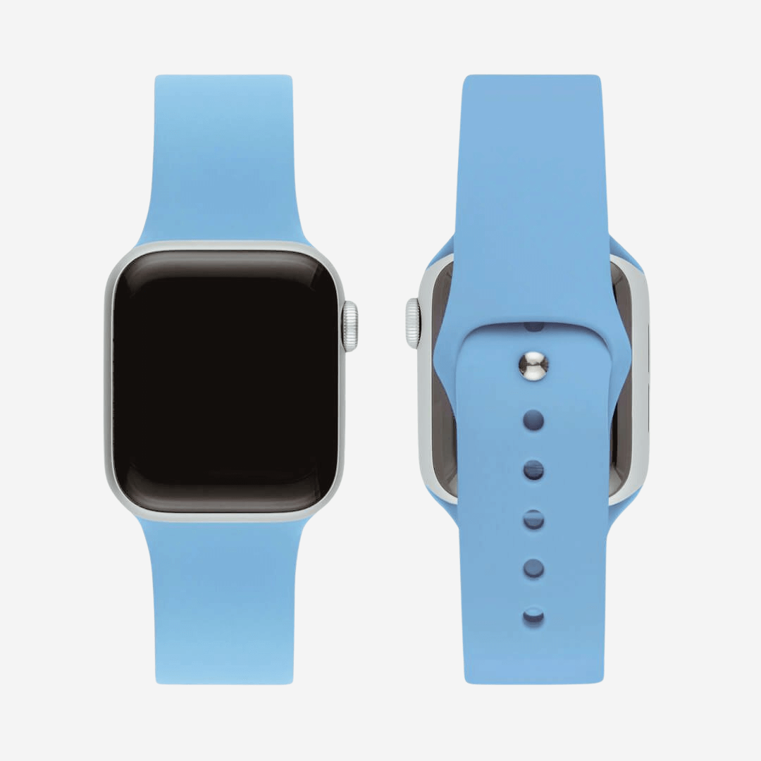 Classic Silicone Apple Watch Band - Denim Blue