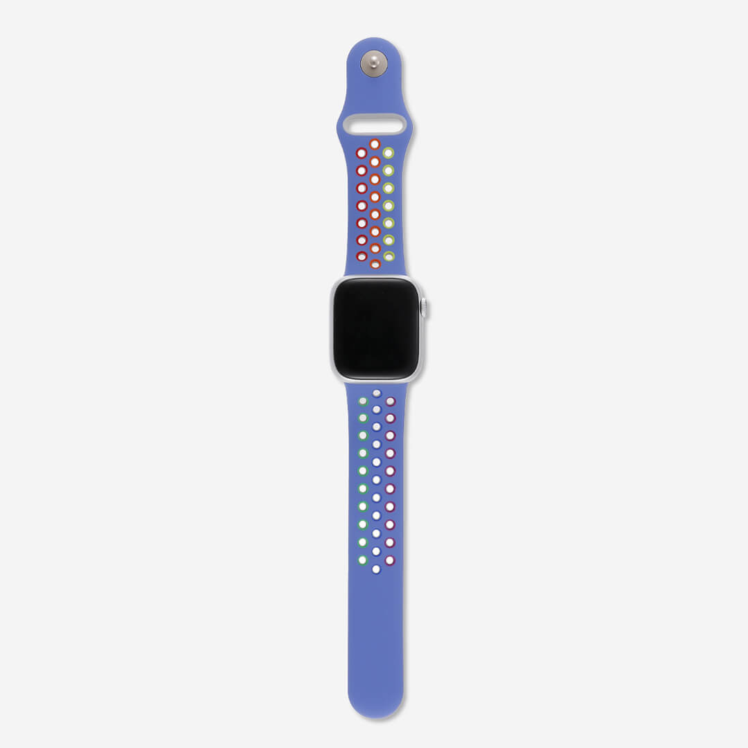 Silicone Sports Apple Watch Band - Violet/Pride