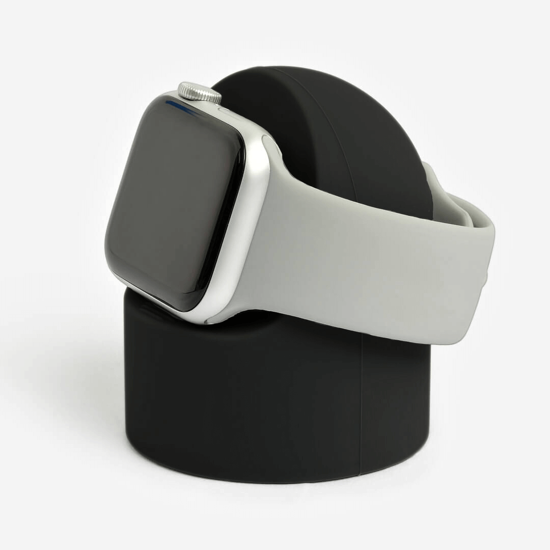 Bubble Silicone Apple Watch Stand - Black