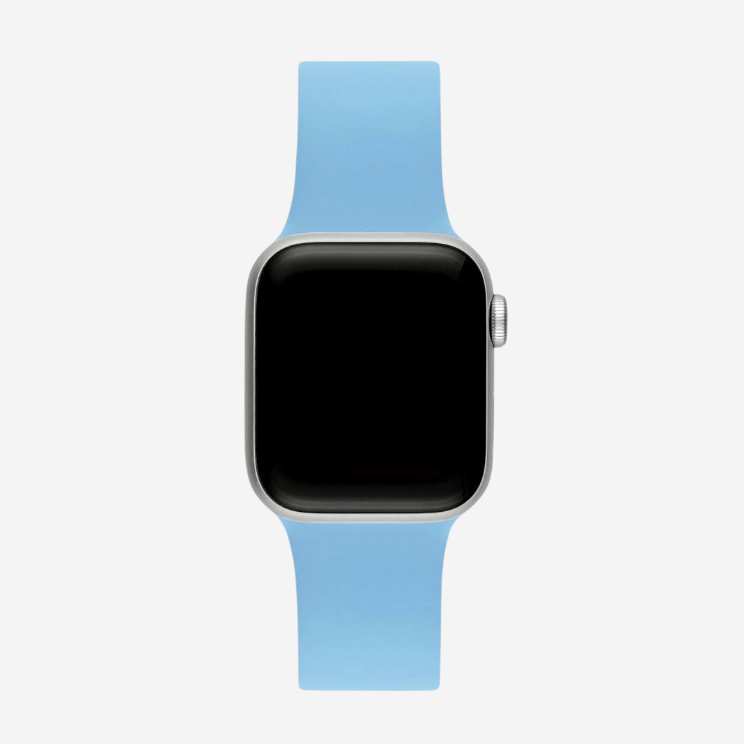 Classic Silicone Apple Watch Band - Denim Blue