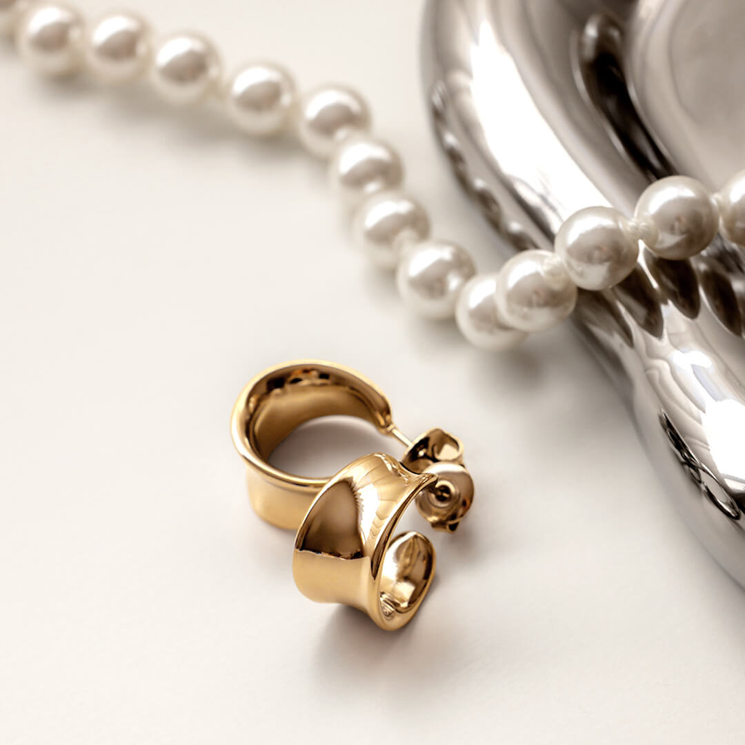Alice Hoop Earrings - Gold