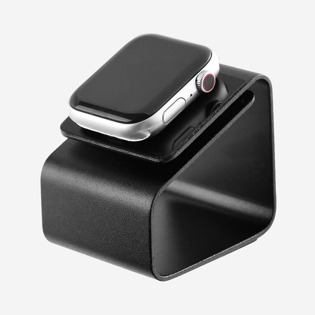 Aluminium Compact Apple Watch Charging Stand Black