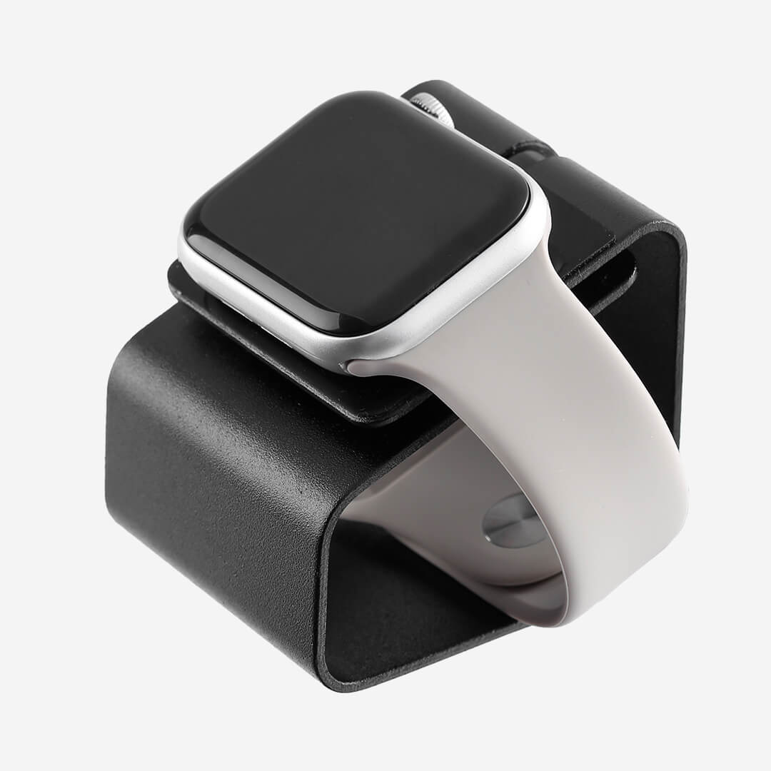 Aluminium Compact Apple Watch Charging Stand Black