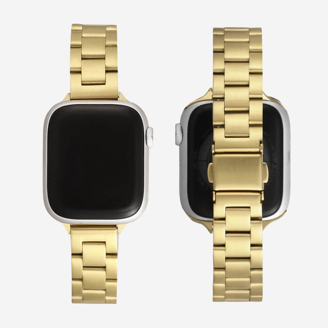 Berlin Stainless Steel Apple Watch Band - Gold