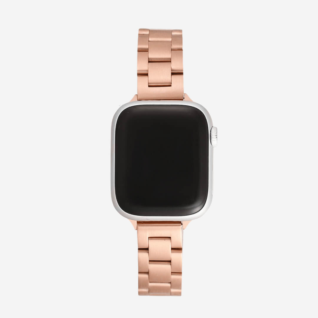 Berlin Stainless Steel Apple Watch Band - Vintage Rose Gold 