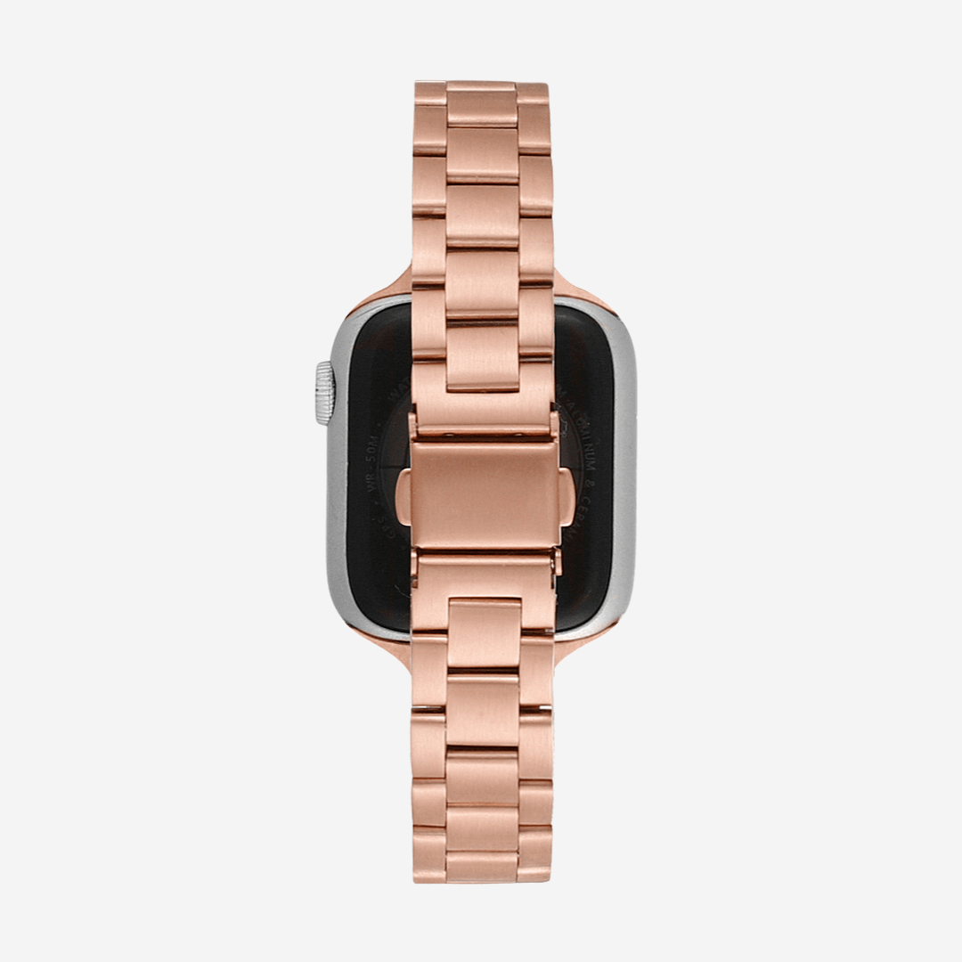 Berlin Stainless Steel Apple Watch Band - Vintage Rose Gold