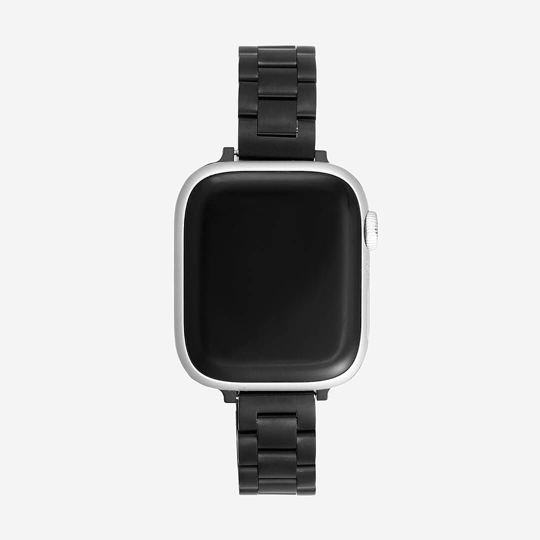 Berlin Stainless Steel Apple Watch Band - Matte Black