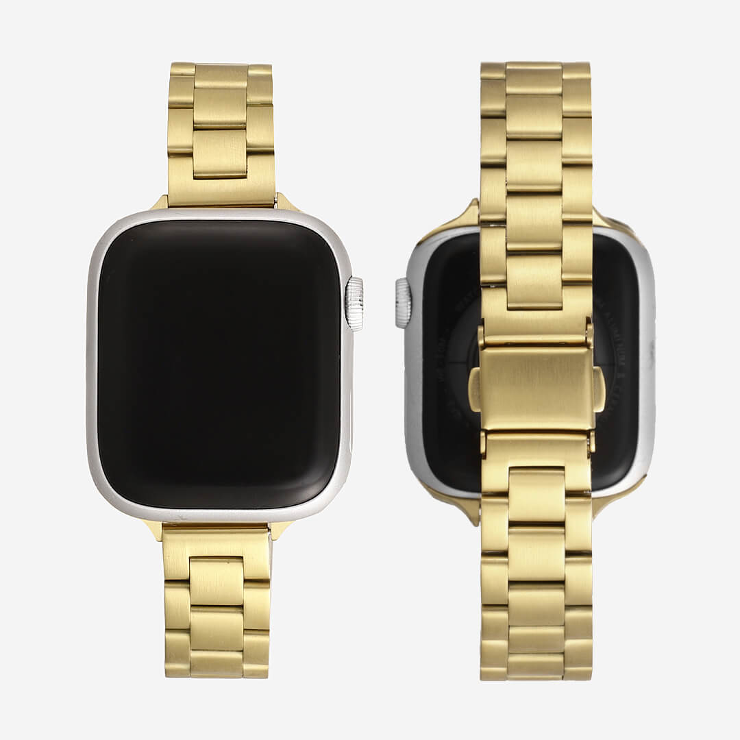 Berlin Stainless Steel Apple Watch Band - Gold