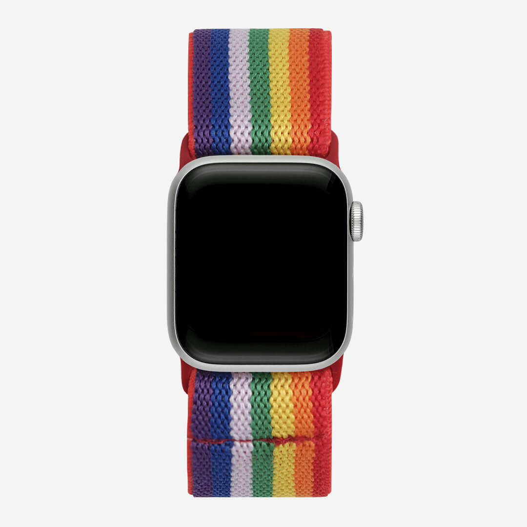 Bondi Nylon Loop Apple Watch Band - Rainbow