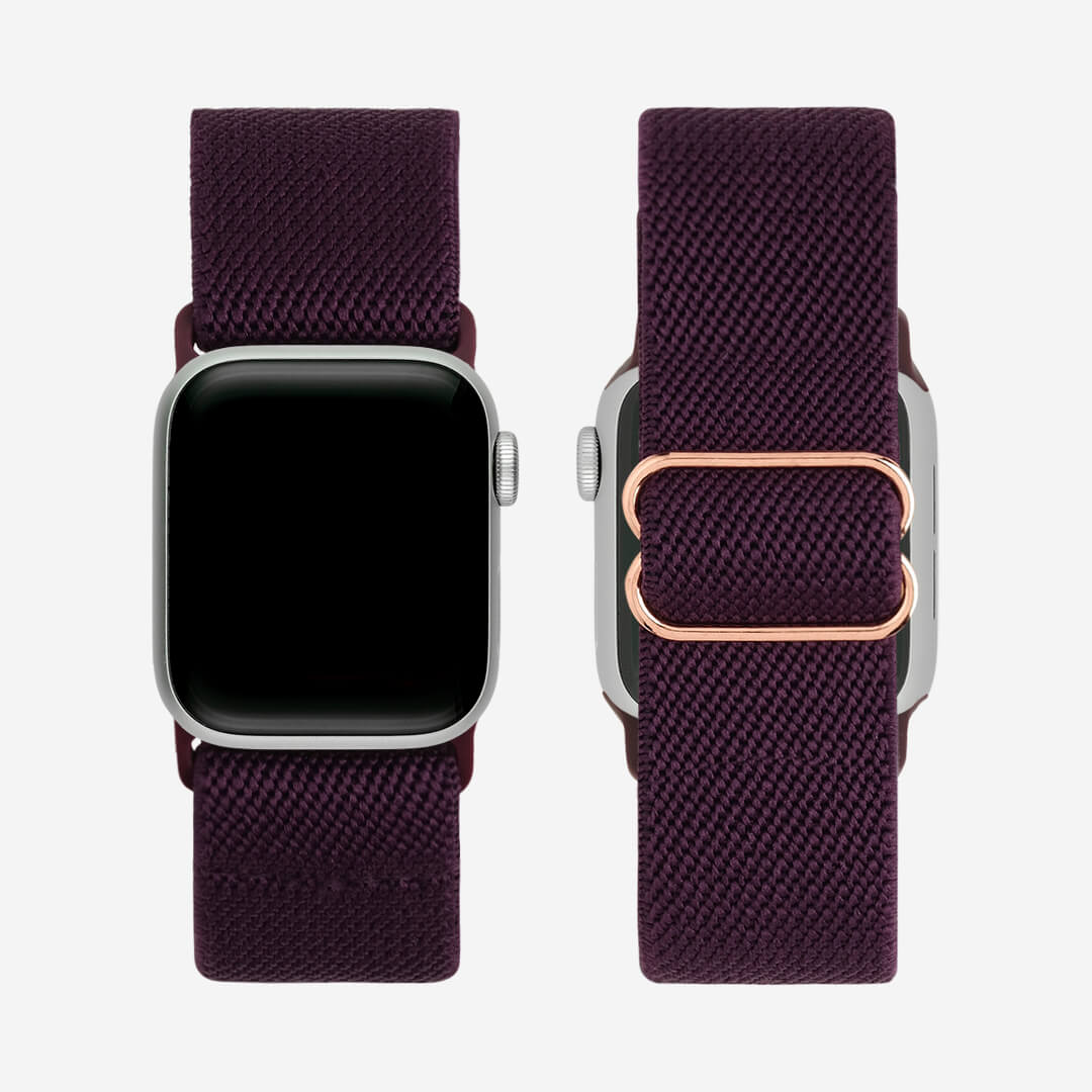 Bondi Nylon Loop Apple Watch Band - Raisin
