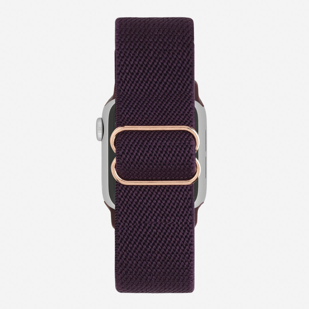Bondi Nylon Loop Apple Watch Band - Raisin