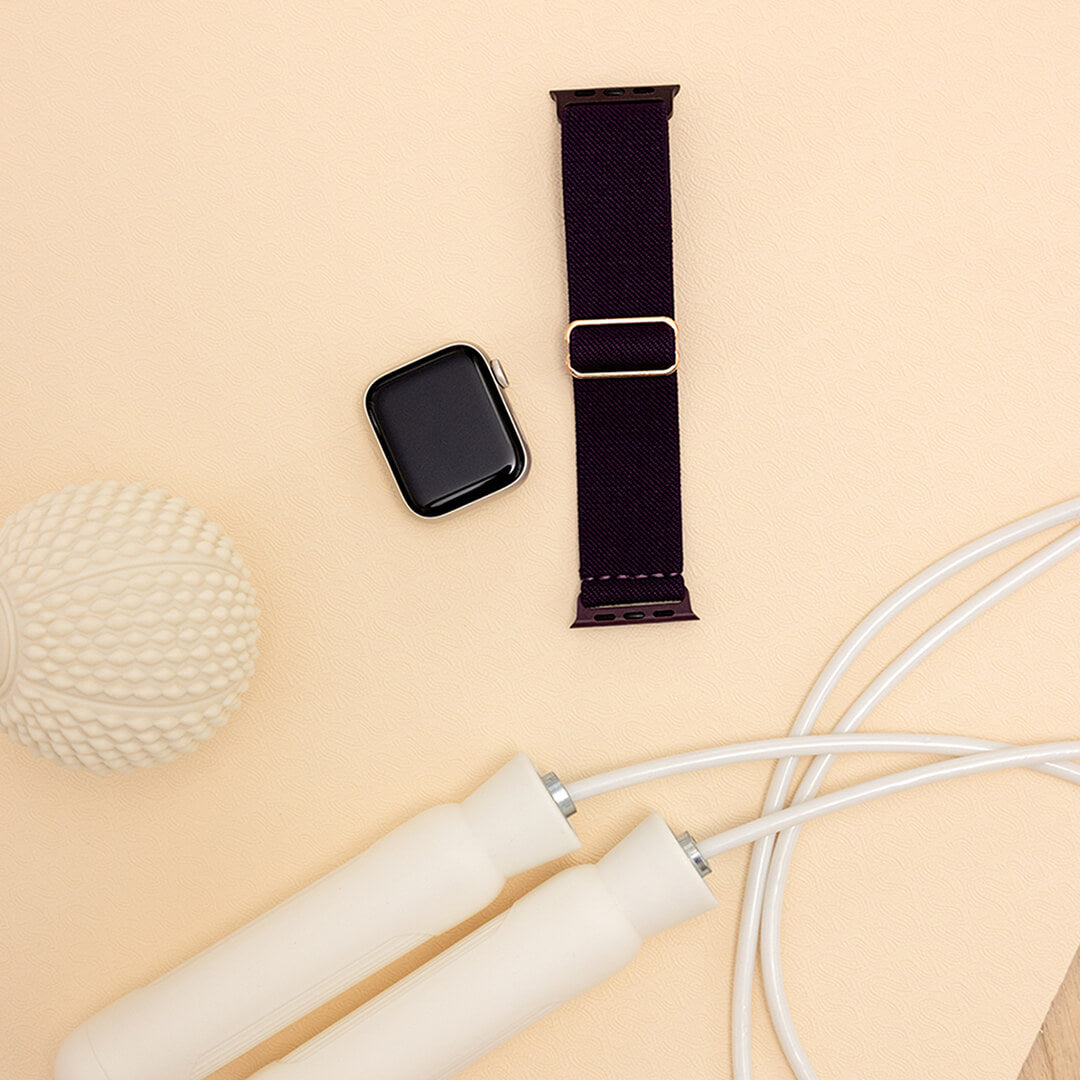 Bondi Nylon Loop Apple Watch Band - Raisin