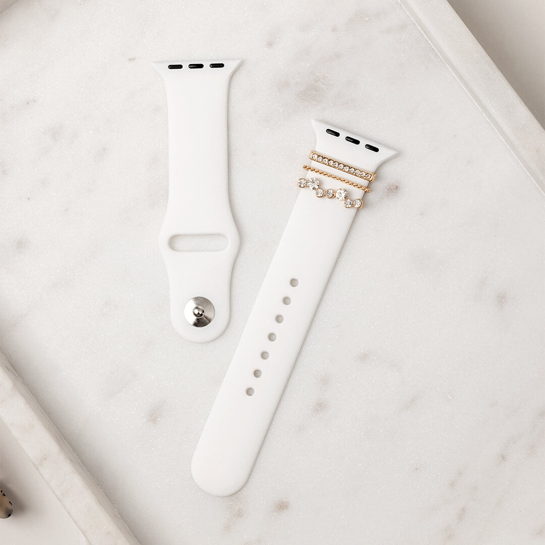 Crystal Bubble Apple Watch Bar Set - Gold - Styled