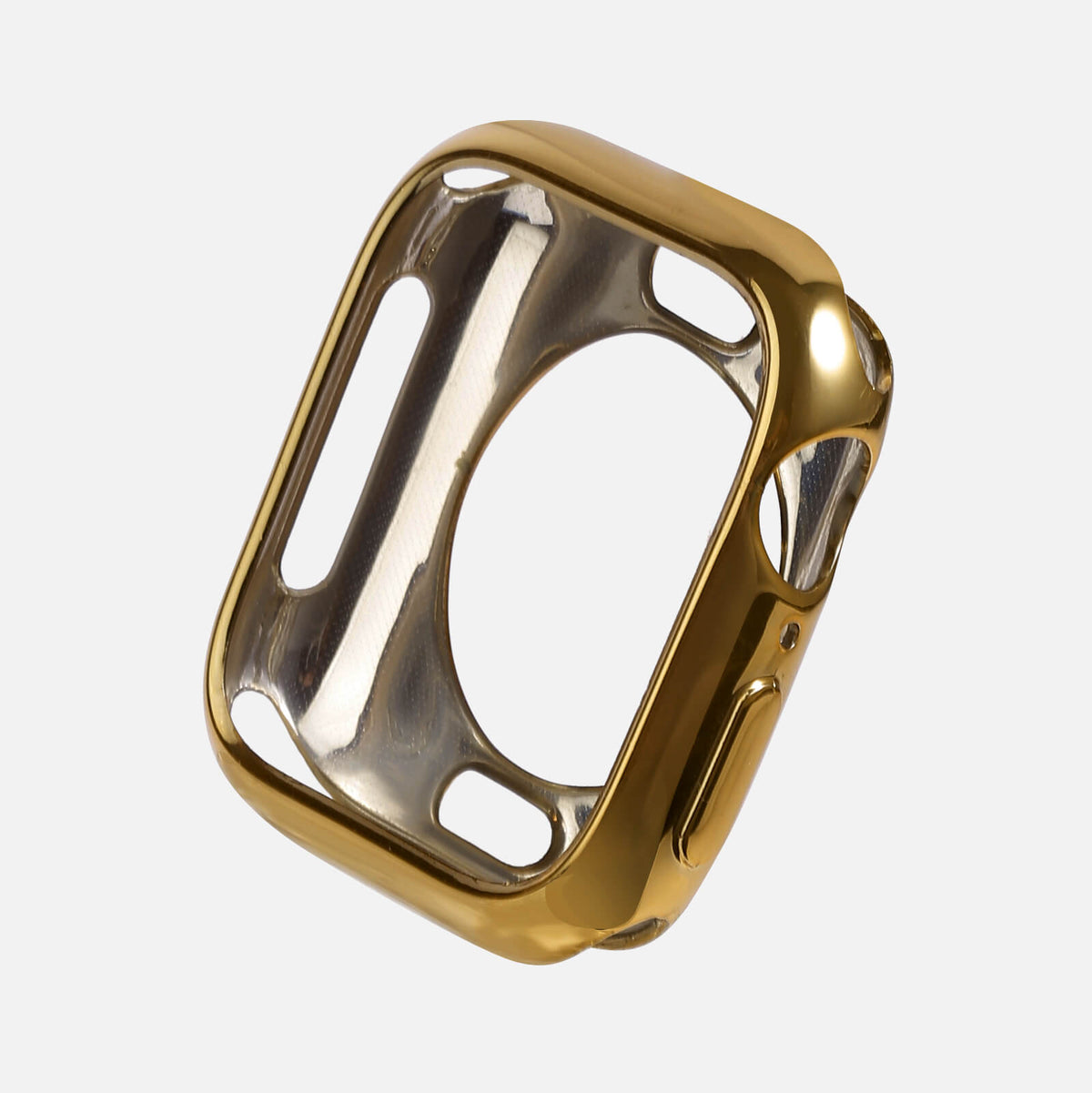 Apple Watch TPU Chrome Bumper Protection Case - Gold