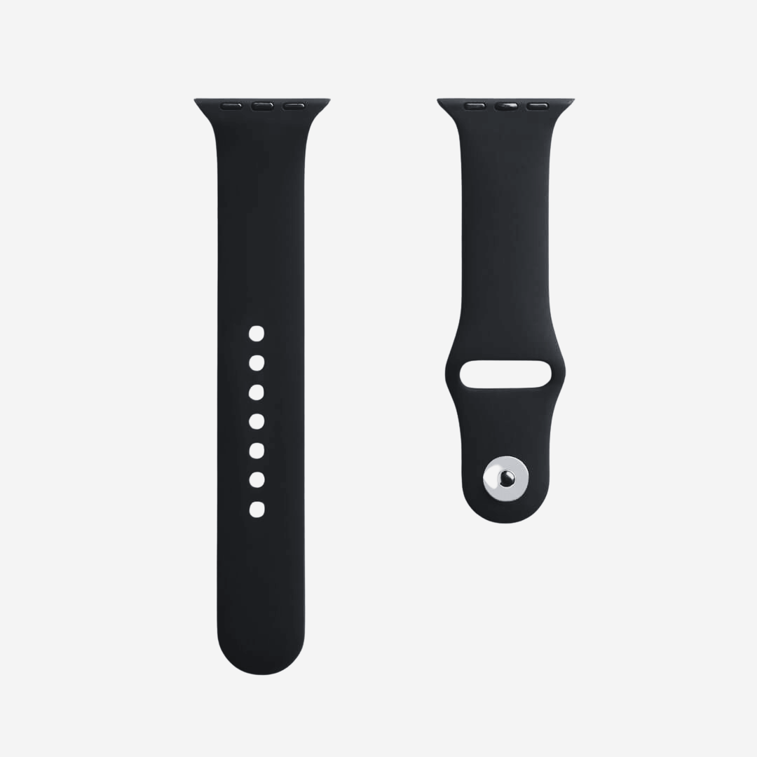 Classic Silicone Apple Watch Band - Black