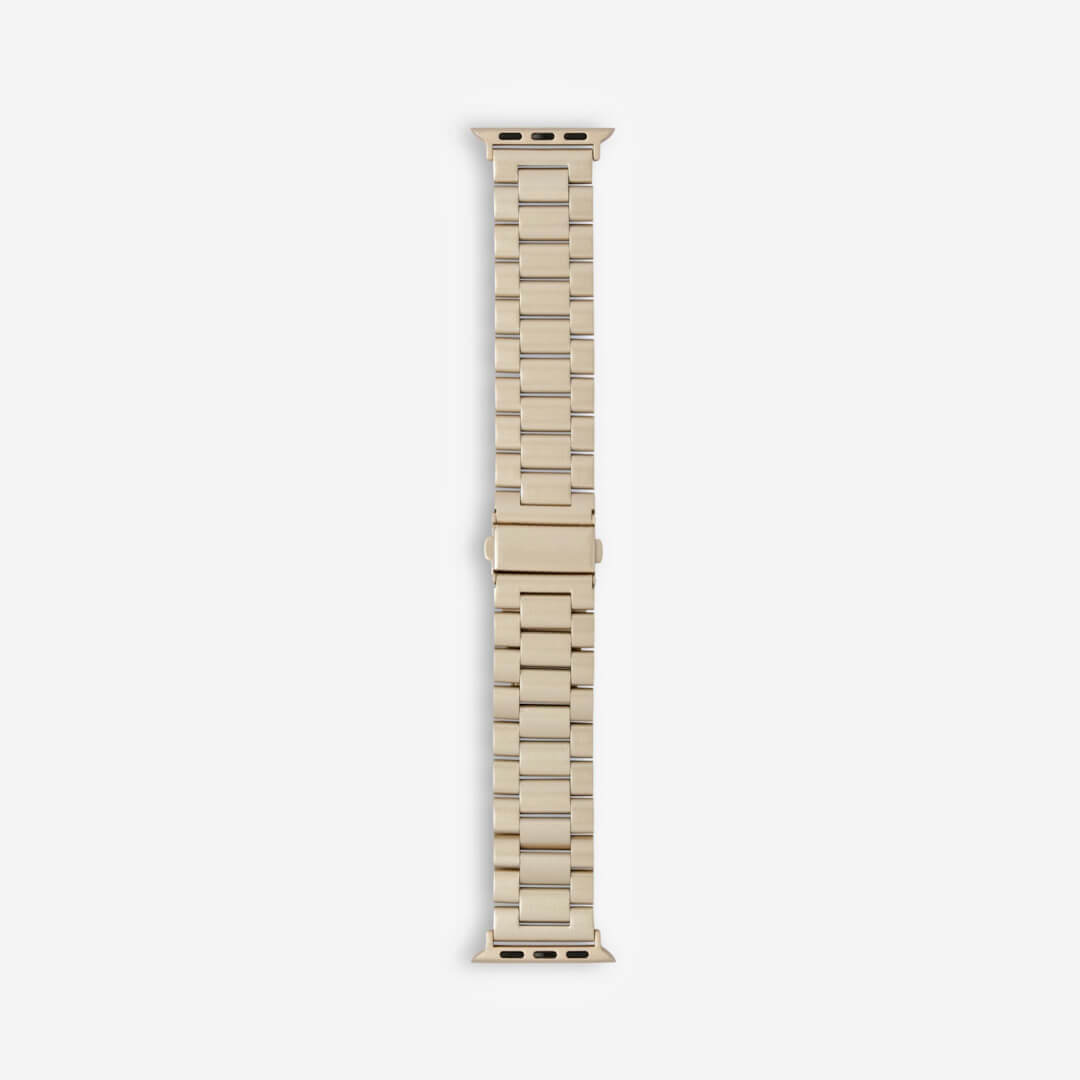 Classic Stainless Steel Apple Watch Band - Light Gold