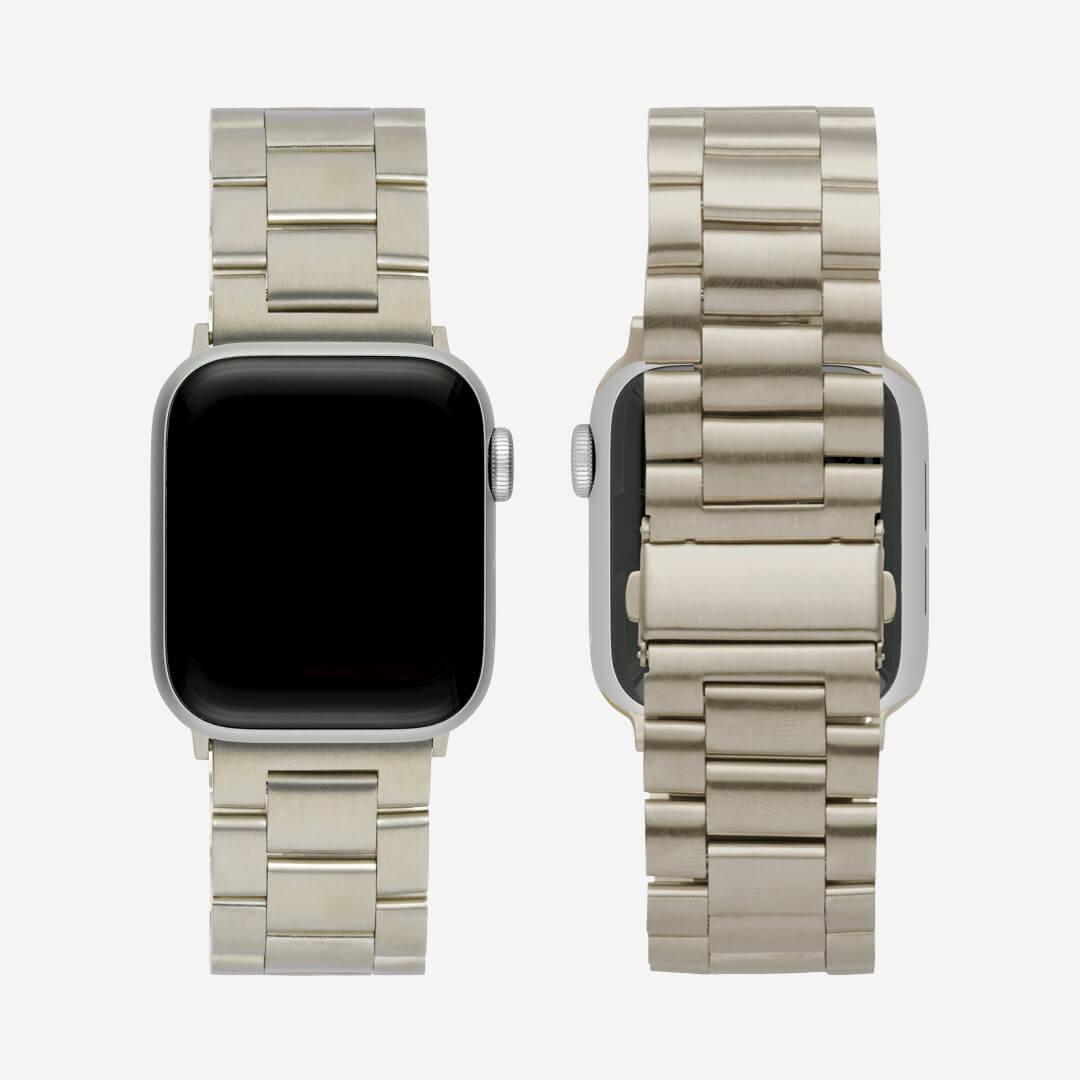 Classic Stainless Steel Apple Watch Band - Silver