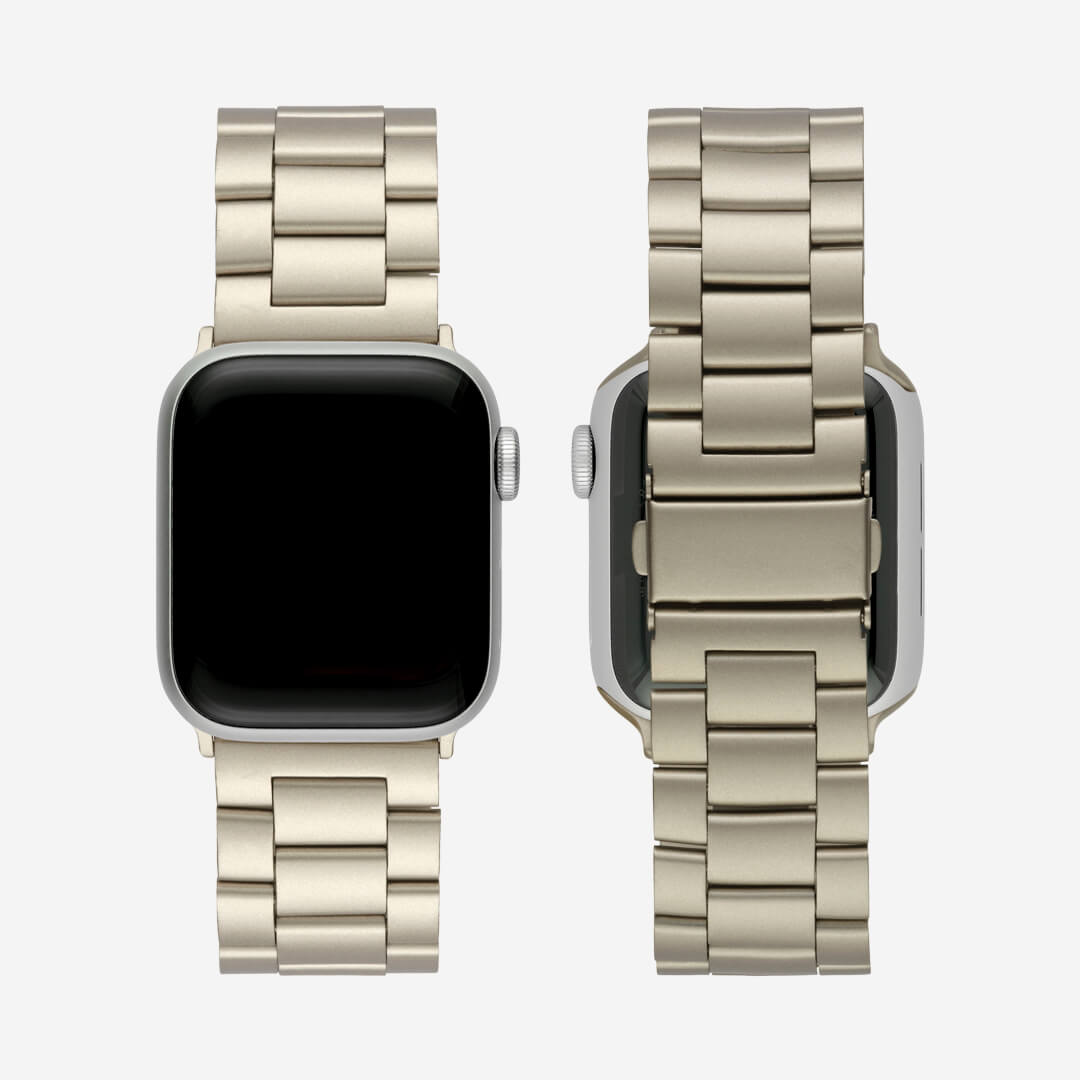 Apple watch with metal strap sale