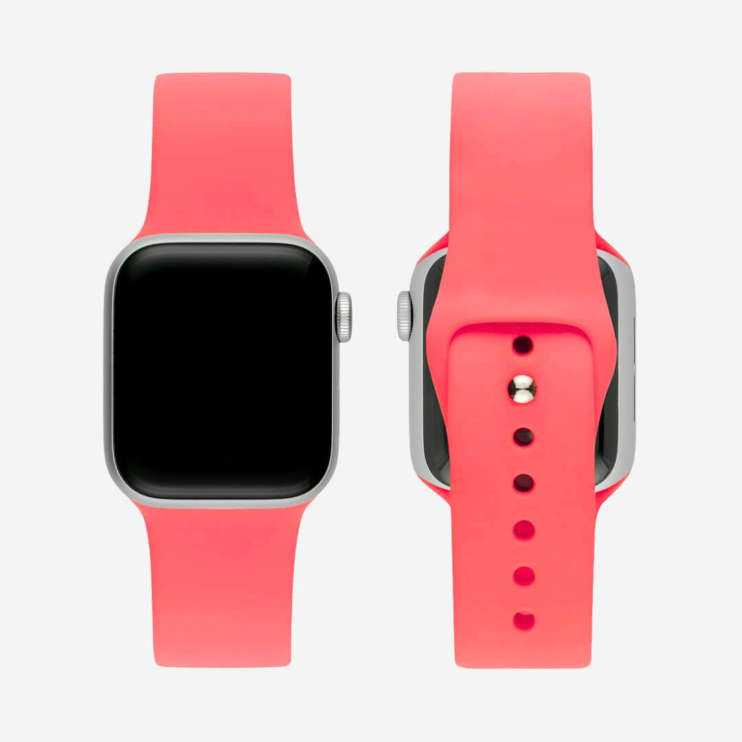 Classic Silicone Apple Watch Band - Coral