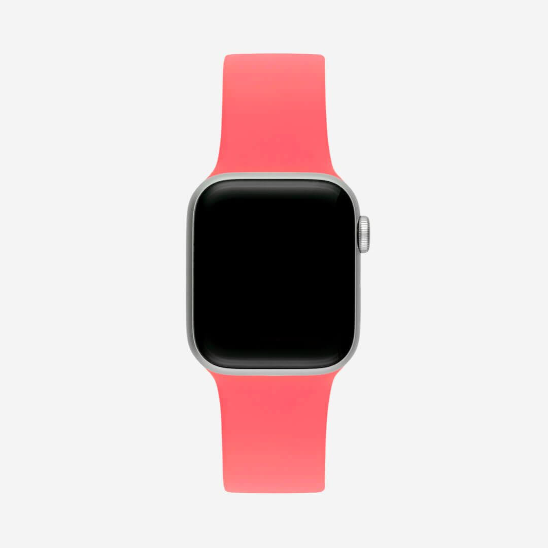 Classic Silicone Apple Watch Band - Coral